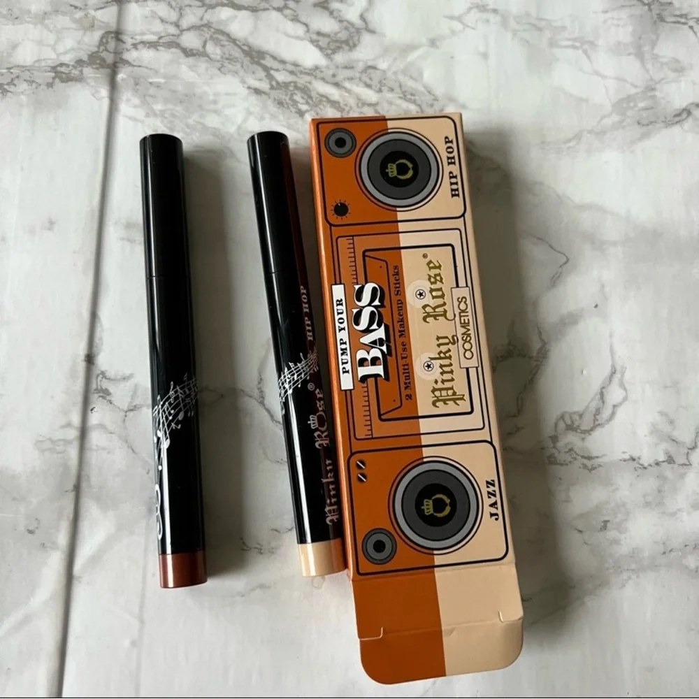 pinky rose cosmetics pump your base 2 multi use makeup stick